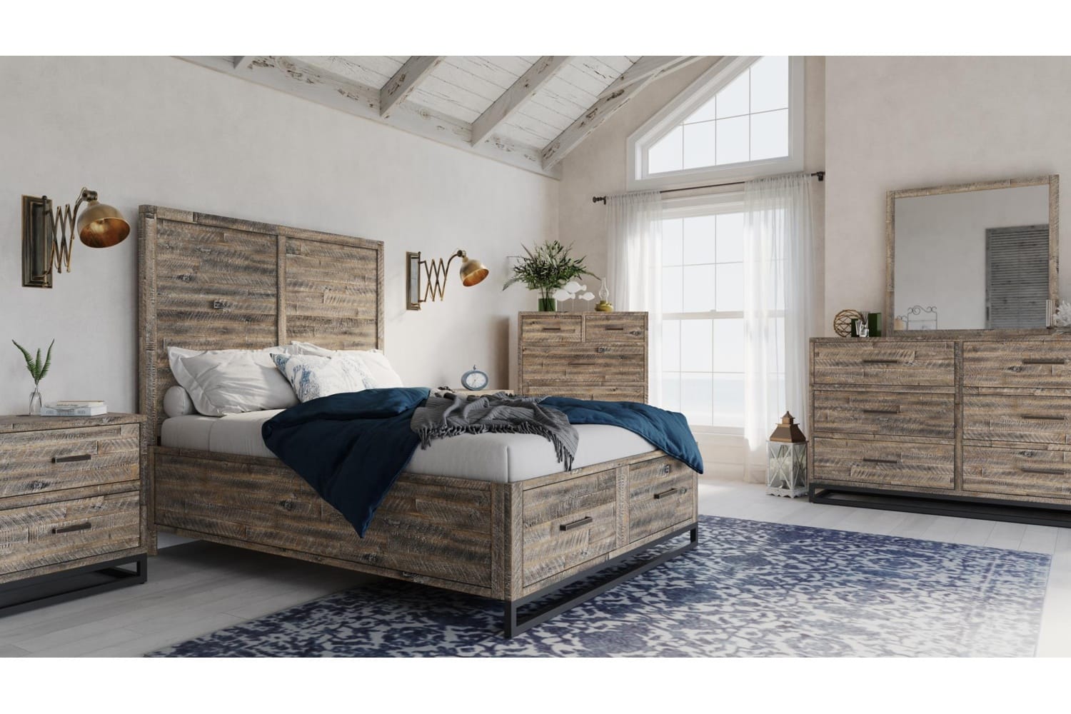 4pc Queen Storage Bedroom Set