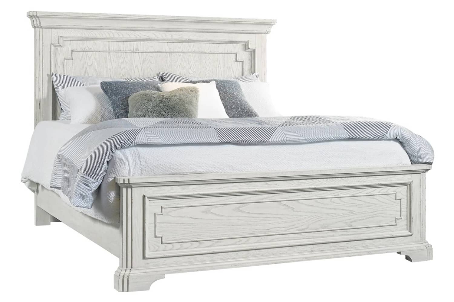 Lafayette White King Panel Bed - Georgia Furniture Mart